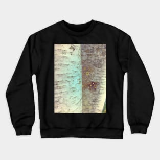 Autumn Birch Tree Abstract Crewneck Sweatshirt